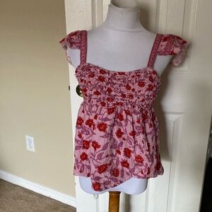 Florall boho style top